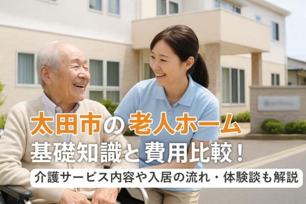太田市の老人ホーム基礎知識と費用比較！介護サービス内容や入居の流れ・体験談も解説 イメージ