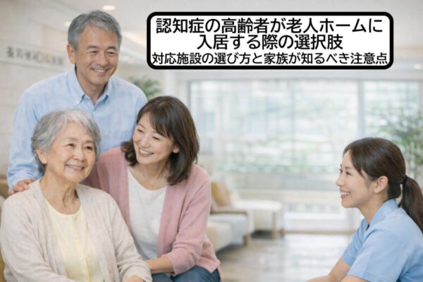 認知症の高齢者が老人ホームに入居する際の選択肢｜対応施設の選び方と家族が知るべき注意点 イメージ
