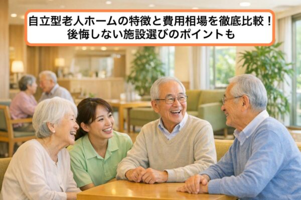 自立型老人ホームの特徴と費用相場を徹底比較！後悔しない施設選びのポイントも イメージ