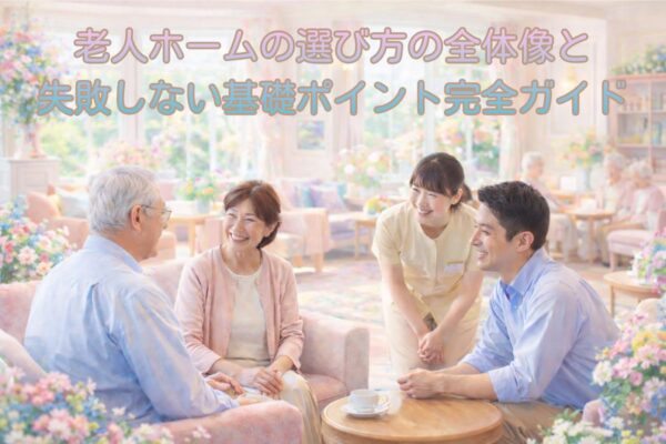 老人ホームの選び方の全体像と失敗しない基礎ポイント完全ガイド イメージ