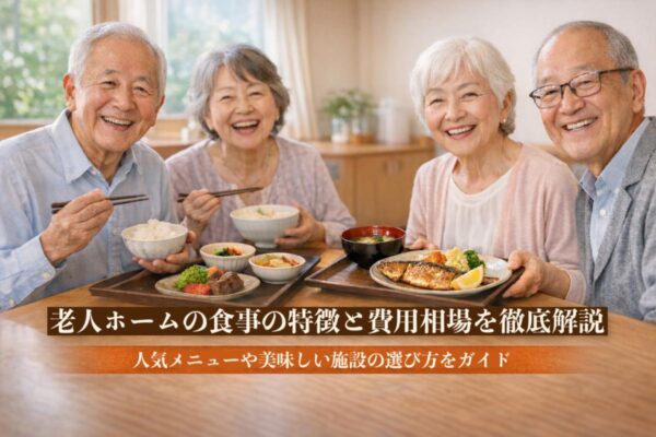 老人ホームの食事の特徴と費用相場を徹底解説｜人気メニューや美味しい施設の選び方をガイド イメージ