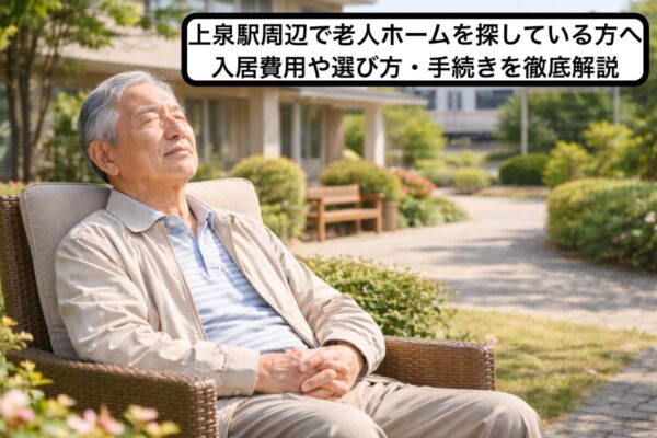 上泉駅周辺で老人ホームを探している方へ｜入居費用や選び方・手続きを徹底解説 イメージ