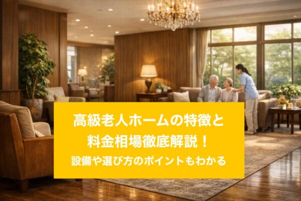 高級老人ホームの特徴と料金相場徹底解説！設備や選び方のポイントもわかる イメージ
