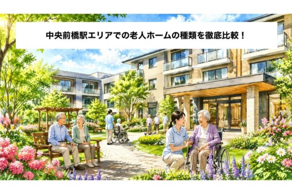 中央前橋駅エリアでの老人ホームの種類を徹底比較！ イメージ