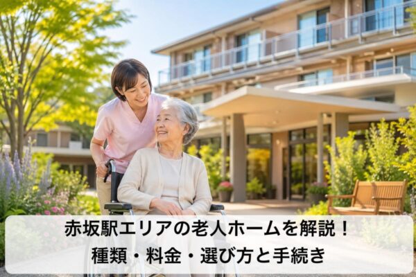 赤坂駅エリアの老人ホームを解説！種類・料金・選び方と手続き イメージ