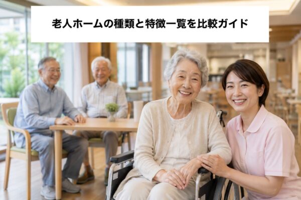 老人ホームの種類と特徴一覧を比較ガイド イメージ